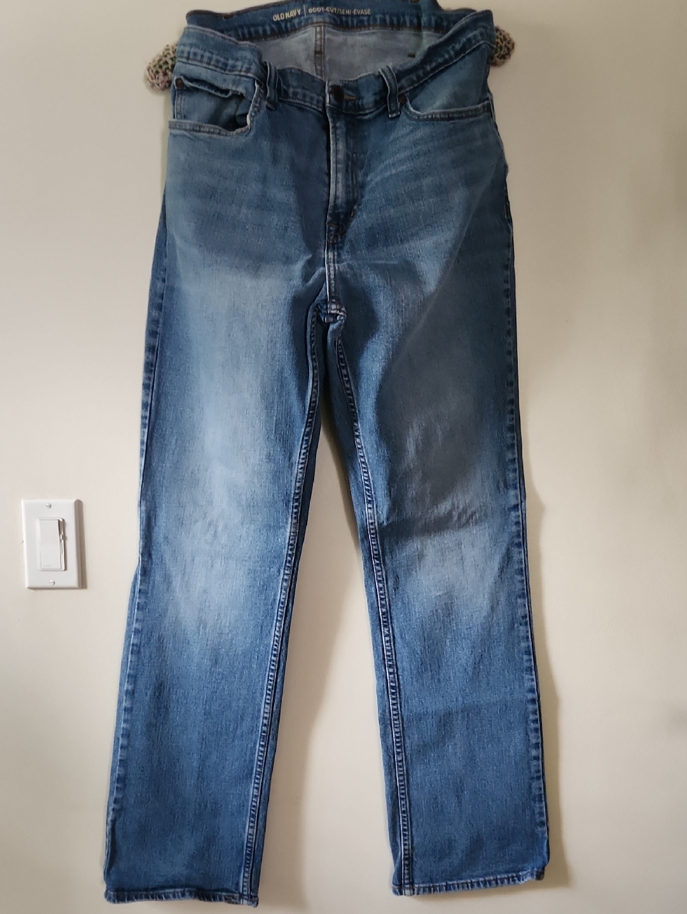 Old Navy Men's Light-Medium Blue Straight Jeans 36x32